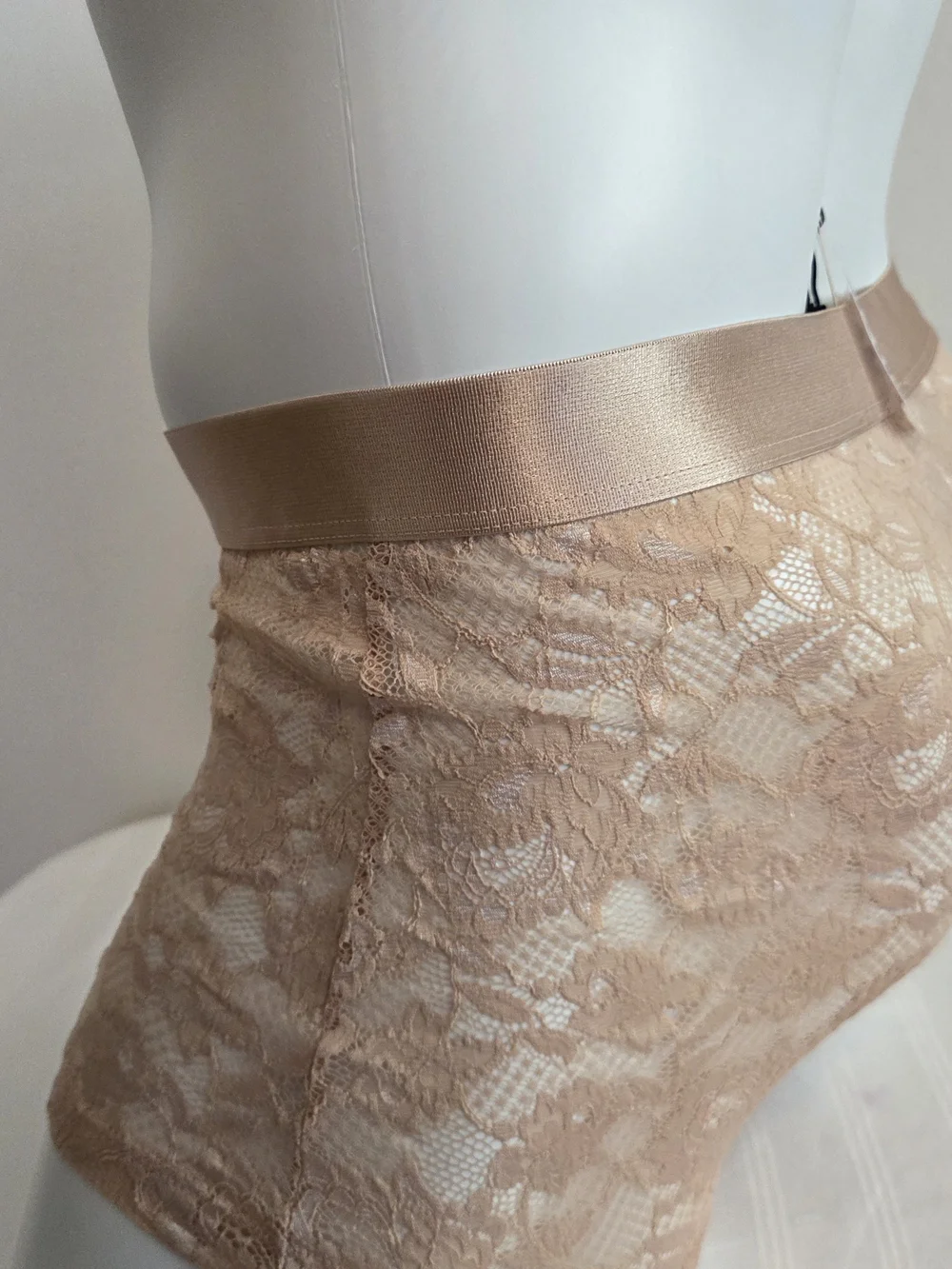 Cosabella Men's Lace Boxer Briefs in Blush Nude